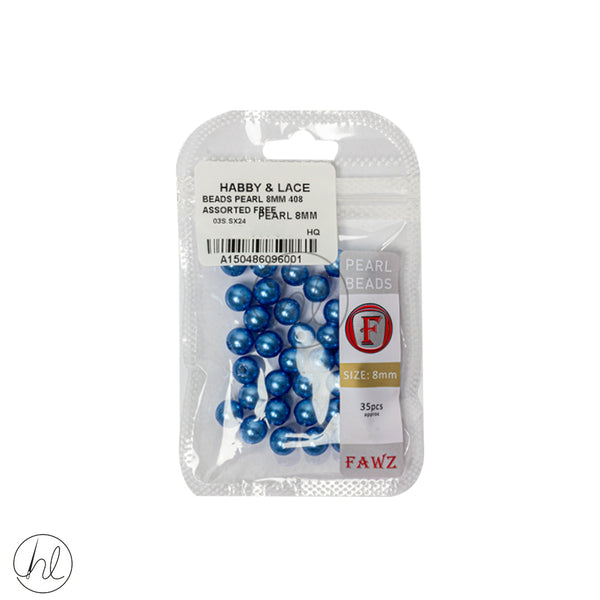 BEADS PEARL (10MM)	(PEARL BLUE )