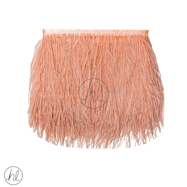 Ostrich Feathers   (20cm) (Peach)