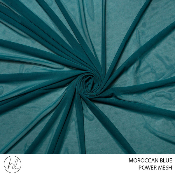 Power mesh (51) moroccan blue (150cm) per m