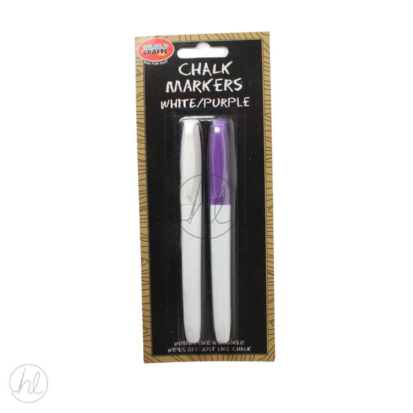 CHALK MARKERS LIQUID WHT/PURPLE