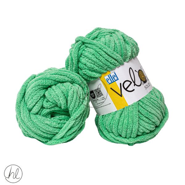 Elle Velour Solid 100G Kiwi Free