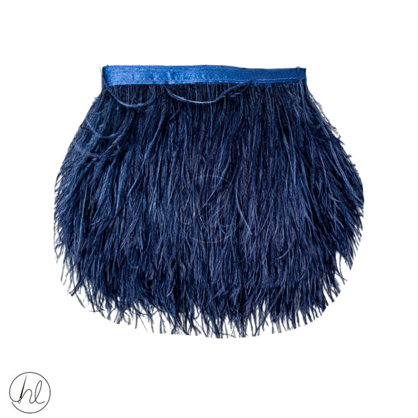 Ostrich Feathers   (20cm) (Navy)