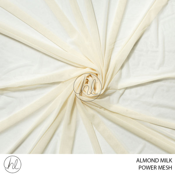 Power mesh (51) almond milk (150cm) per m