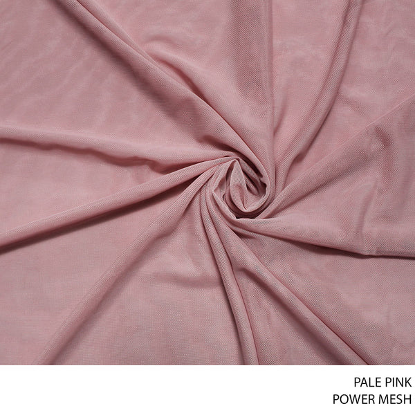 MESH POWER FABRIC 150CM PALE PINK