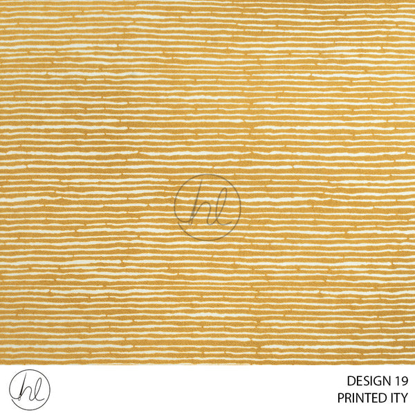 ITY Moss Print (51) Mustard (Design 19) (150cm) Per M