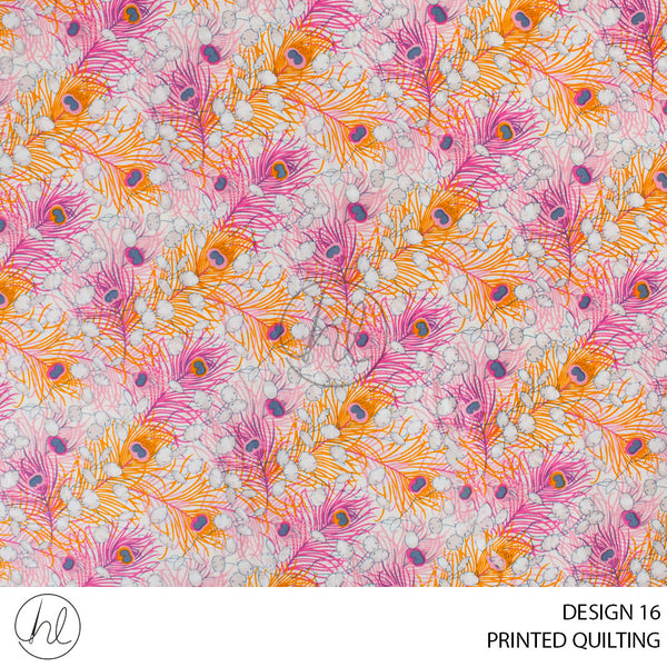 PRINTED QUILTING (51) MULTI (110CM) PER M