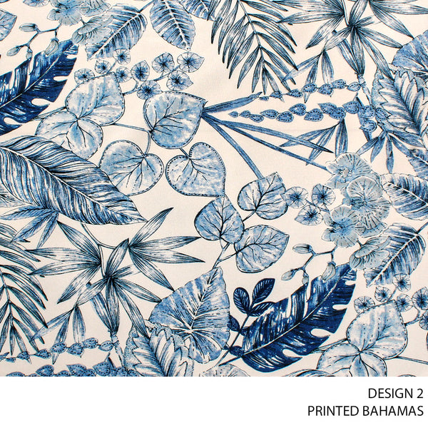 PRINTED BAHAMAS 140CM NAVY/BLUE ROLL ROLL 001