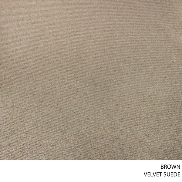 VELVET SUEDE 140CM WIDE BROWN ROLL ROLL 001