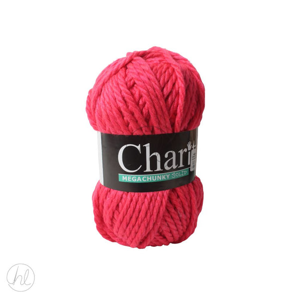 CHARITY MEGA CHUNKY SOLID 300G HOT PINK FREE