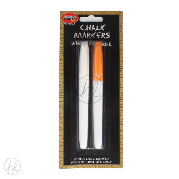 CHALK MARKERS LIQUID  WHT/ORANGE FREE 1