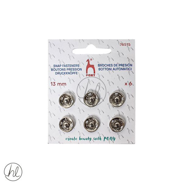 Pony Press Studs 4/13mm Silver  Free