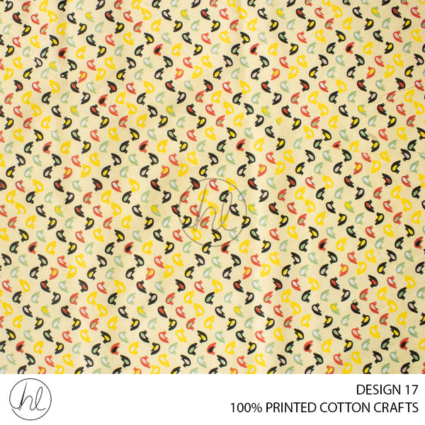 COTTON CRAFT BIRDS YELLOW ROLL ROLL 001