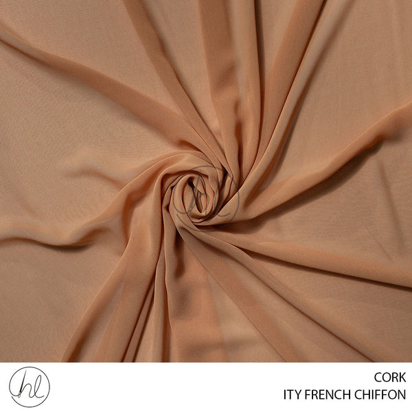 ITY FRENCH CHIFFON (51) CORK (150CM) PER M