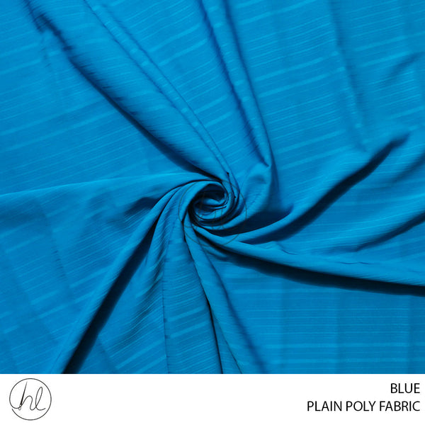 PLAIN POLY FABRIC (80) BLUE (150CM) PER M