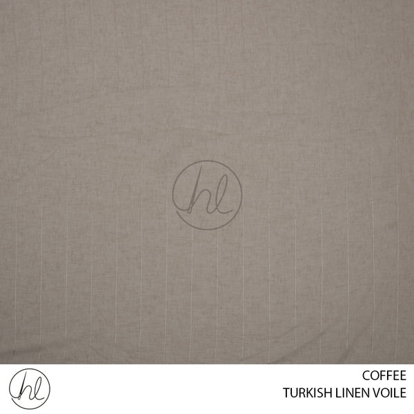 TURKISH LINEN VOILE 8987 (COFFEE) PER M	(280CM WIDE)