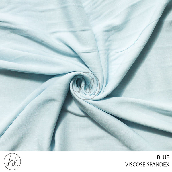 VISCOSE SPANDEX (51) BLUE (150CM) PER M
