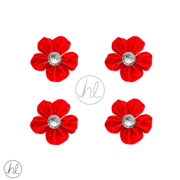 FLOWERS FANCY	(3CMX3CM) (RED)
