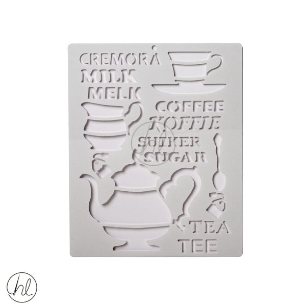 TEA & COFFEE STENSIL 519 (LARGE)