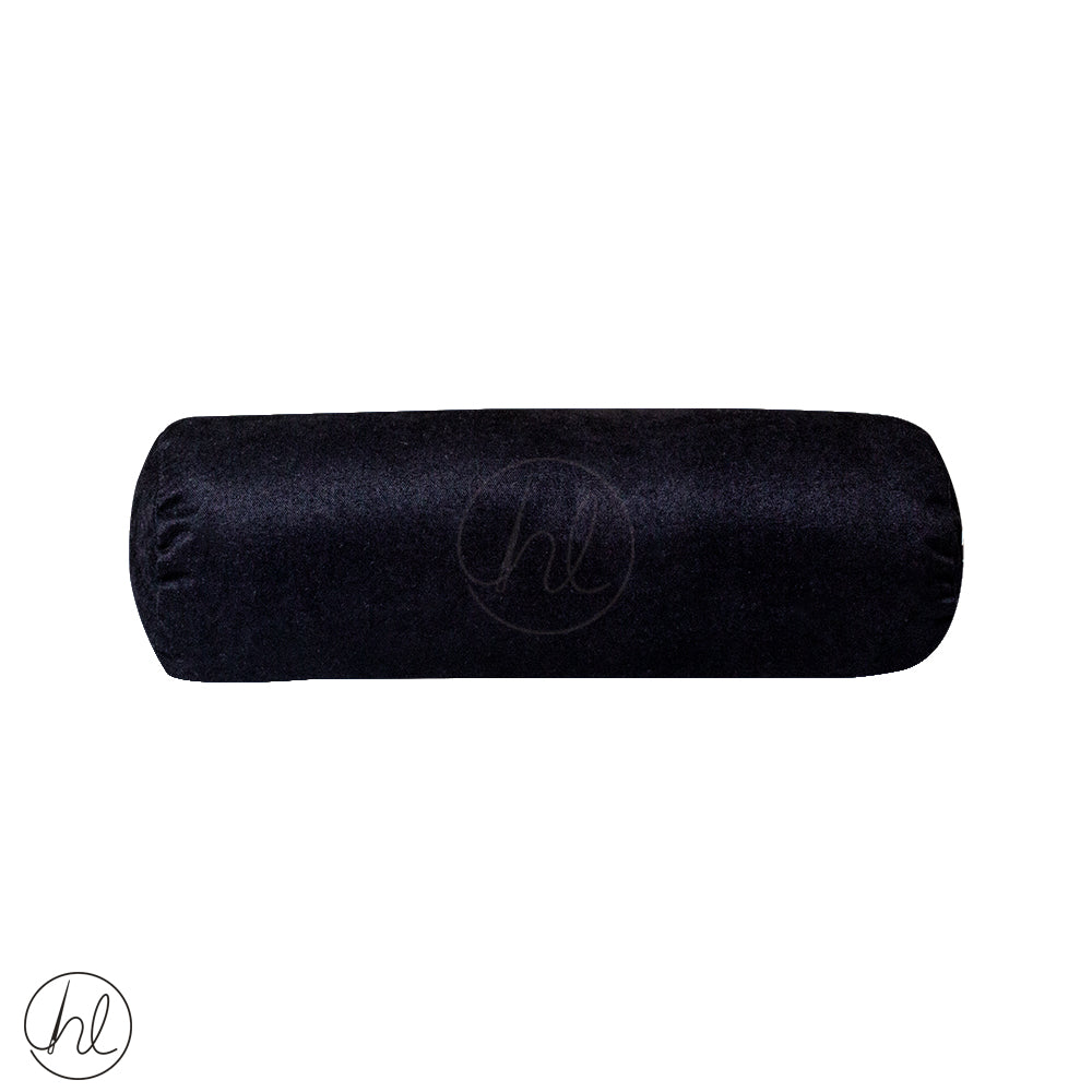 Black neck roll sales pillow