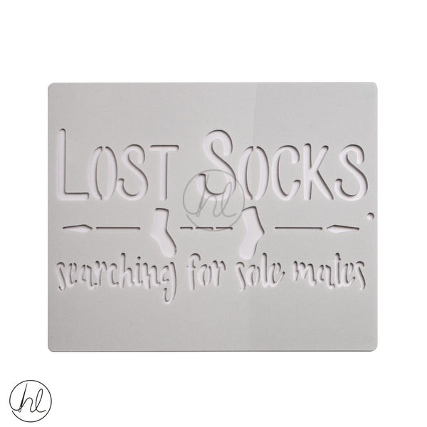 SOCK SLOGAN STENSIL 519 (LARGE)