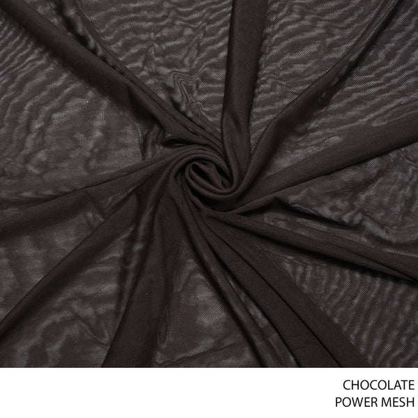 MESH POWER FABRIC 150CM CHOCOLATE