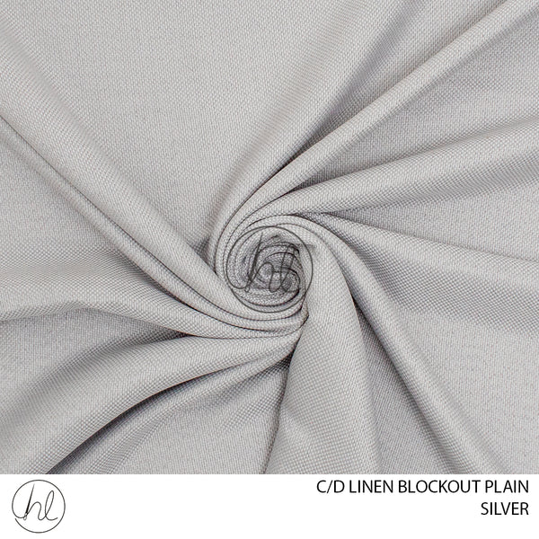 C/D Linen Blockout Plain(CP)(280cm) Silver