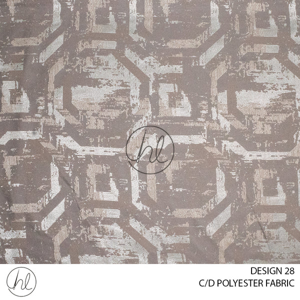 C/D Polyester Fabric (29518) (280cm) (Fawn)