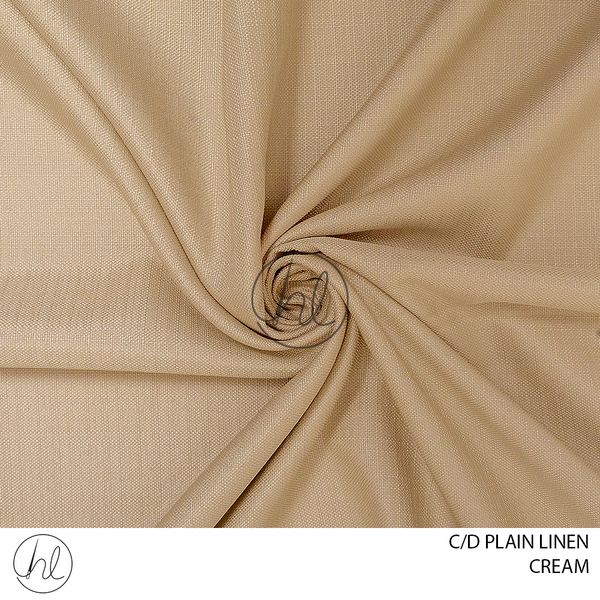 C/D Plain Linen (A409 CP)(280cm) (Cream)