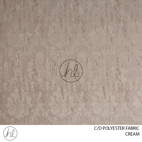 C/D Polyester Fabric (0201 CP) (280cm) (Cream)