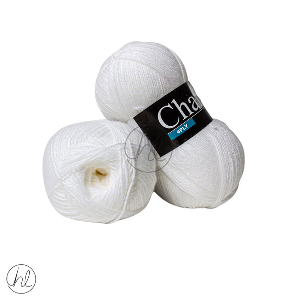 Charity 4Ply  100G  White Free