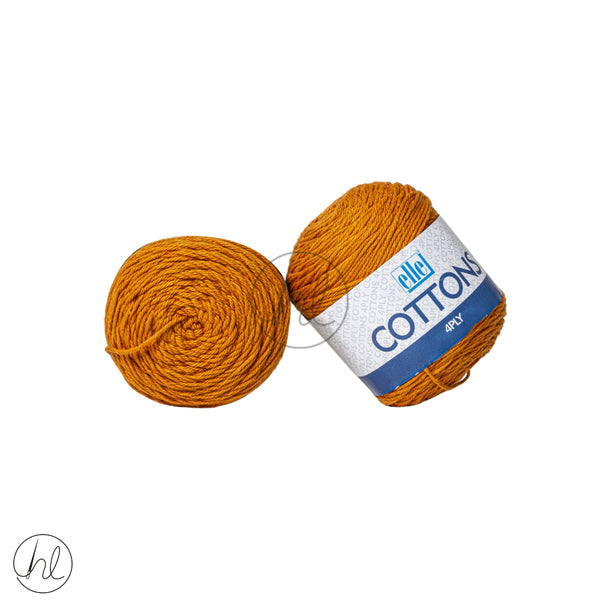 Elle Cottons 4ply 50g Gold  Free