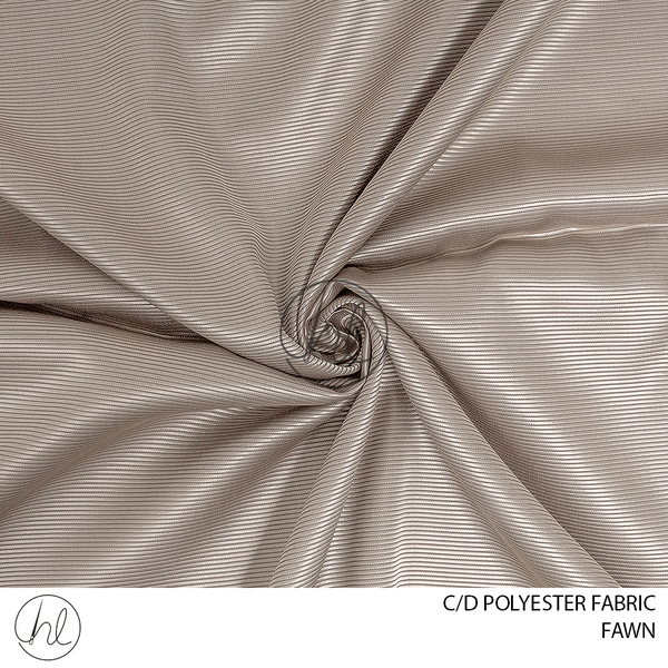 C/D Polyester Fabric (4303 CP) (300cm)	(Fawn)