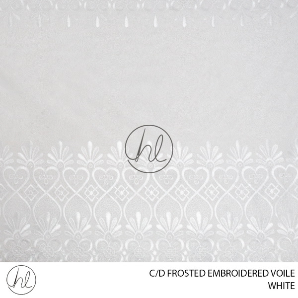 C/D Voile Embroidered Frosted