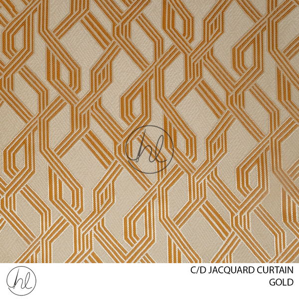 C/D Jacquard Curtain (F591/D4 CP) (280cm) (Gold)