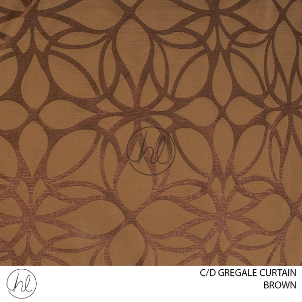 C/D Gregale Curtain (75-99) (300cm) (Brown)