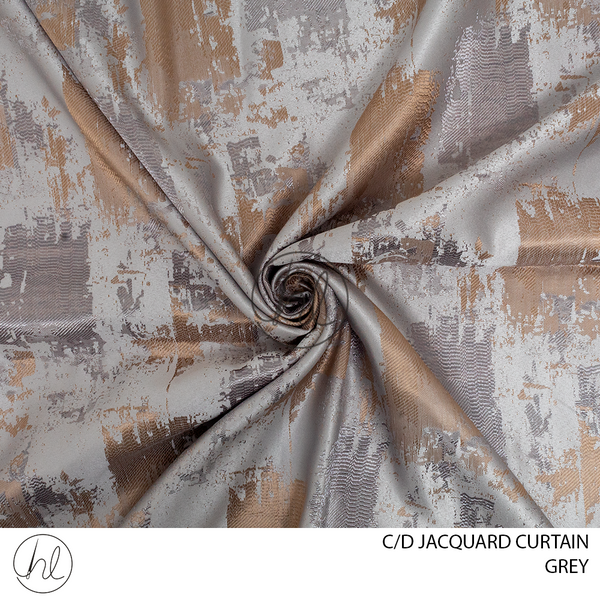 C/D Curtain Jacquard  (D-01 CP) (280cm) (Grey)