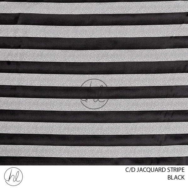 C/D Jacquard Stripe (CP)(280CM) (Black)