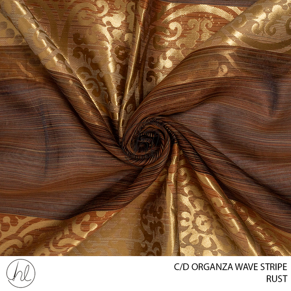 C/D Organza Wave Stripe