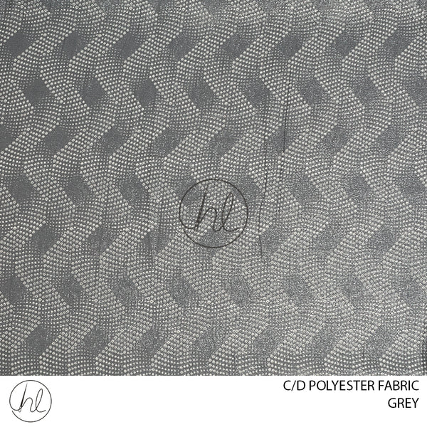 C/D Polyester Fabric (268) (280cm) (Grey)