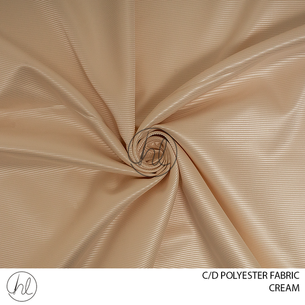 C/D Polyester Fabric (3501 - CP) (300cm) (Cream)