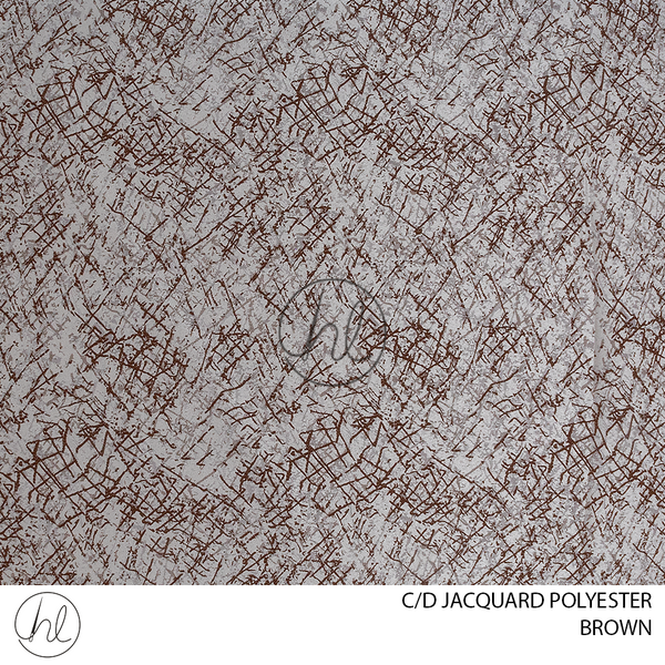 C/D Jacquard Polyester (W040 CP)(280cm)(Brown)