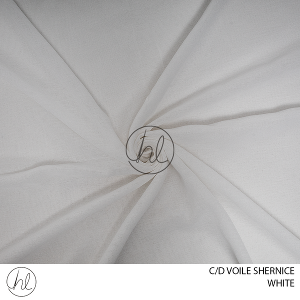 C/D Voile Shernice (GFH062A CP) (280cm) (White)