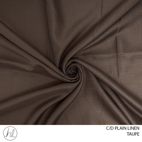 C/D Plain Linen (CP) (280cm) (Taupe)