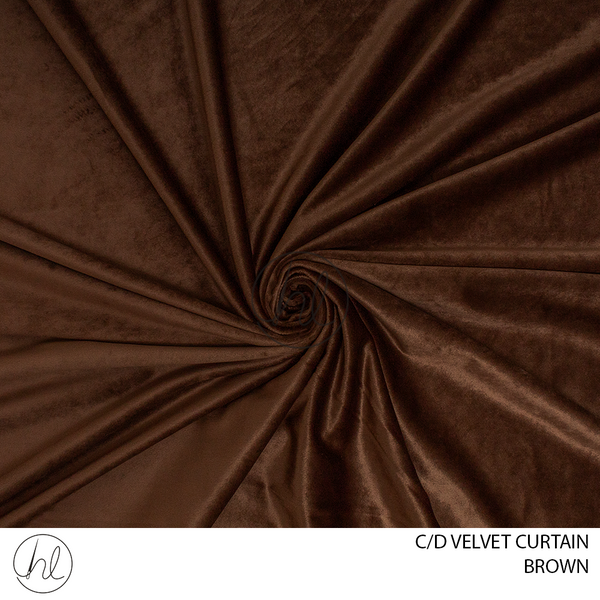 C/D Curtain Velvet  (280cm) (Brown)