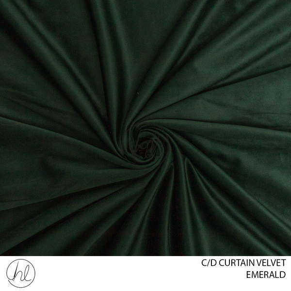 C/D Curtain Velvet (CP) (280cm) (Emerald)