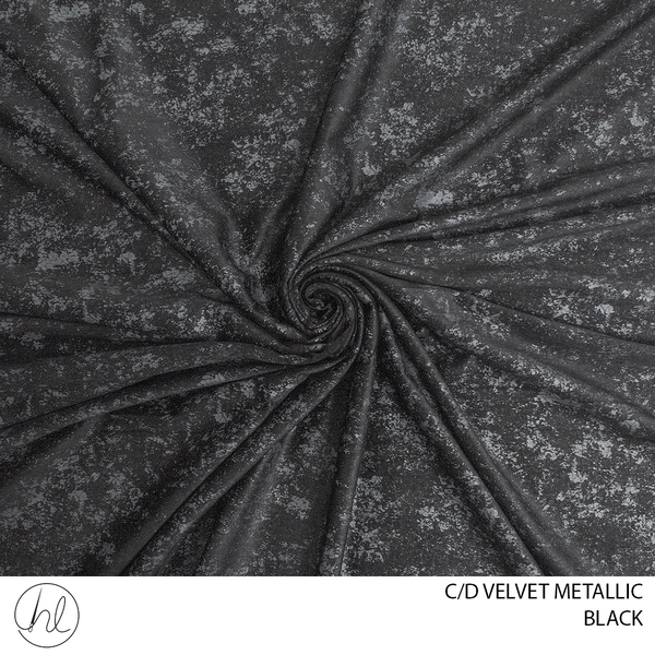 C/D Velvet Metallic (NF 1086)(280CM)(Black)