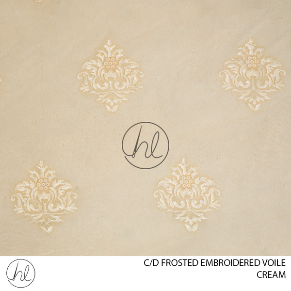 C/D Voile Embroidered Frosted