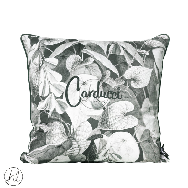 SCATTER CUSHION CARDUCCI 60X60 (DARK GREEN AND WHITE) (LEAVES)