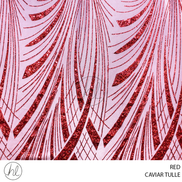 CAVIAR TULLE (781) RED (130CM) PER M