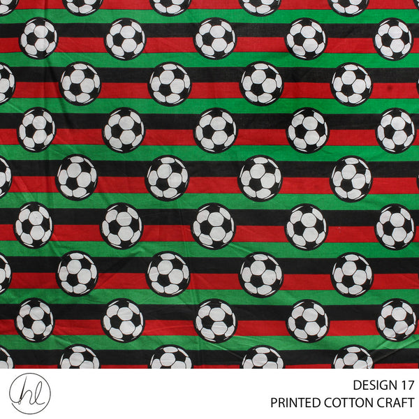 COTTON CRAFTS SOCCER BALLS BLK/RED ROLL ROLL 001